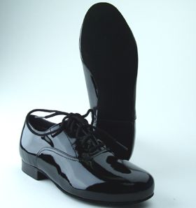 Capezio Boys Ballroom Dance Shoes Black Patent BR02CP New In Box 